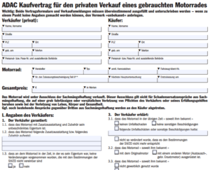 Polnisch kaufvertrag auto deutsch Auto Kaufvertrag