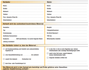 Kaufvertrag Motorrad Fur Privat Muster Vorlage Kostenlos